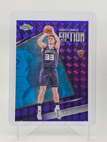 LIAM MCNEELEY 2025-26 TOPPS CHROME UPDATE NEW EDITION PURPLE GEO RC /75 Q6252