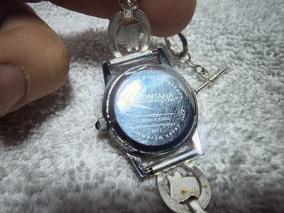 Montana Silversmiths Watch Women Horse In Horseshoe Band New Bat