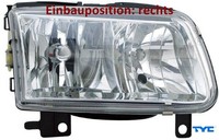 TYC 20-5965-25-2 Hauptscheinwerfer Rechts Scheinwerfer Frontscheinwerfer FüR VW
