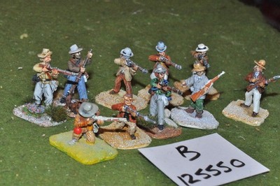 28mm Old West / Cowboy - Townfolk 10 Figuren - (C125550)