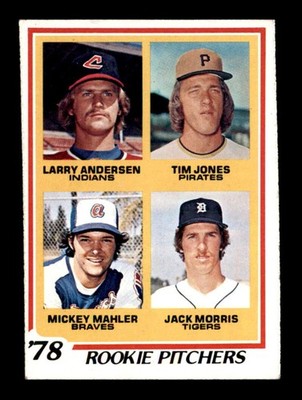 1978 Topps #703 Andersen/Jones/Mahler/Morris Rookie Pitchers VGEX X3599192