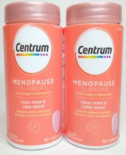 2x Centrum Menopause Support Clear Mind & Calm Mood Focus 30 Tablets EXP 3/26