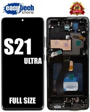 SAMSUNG S21 ULTRA G998 Display SOFT OLED Originale LCD Touch Schermo Frame Nero