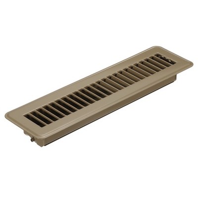 12 x 2 Inch Floor Register 1pcs Heavy Duty Air Vent Cover Adjustable Vents Brown