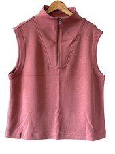 VARLEY Magnolia Half Zip Tank 2.0 Canyon Rose Size XL NEW