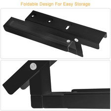 L-Shaped Microwave Wall Mount Shelf, Rust Res...