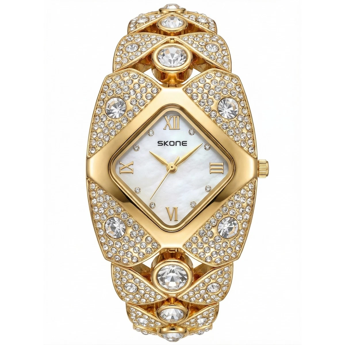 Superb Watch luxury Quartz Japanese Woman SKONE Classic Bracelet Metal* Vintage Japona Ladies Quartz Wristwatch With Stainless Steel  main image 3