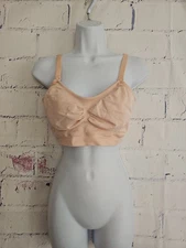 Kindred Bravely Hands-free Pumping Nursing Bra size M - Reg Beige Adjust Straps