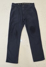 CAT CATERPILLAR Navy Blue Flex Waistband Utility Work Pants 34 W 34L Mens