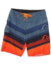 QUIKSILVER Mens Graphic Swimming Shorts Medium Multicoloured Striped BY13