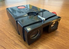 Vintage Stereo Realist 3D Slide Viewer Battery Powered Red Button Tested