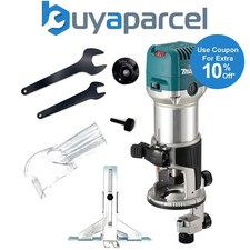 Image of Makita RT0702CX4 1/4" Router / Laminate Trimmer with Trimmer Guide 240V 710w