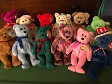 lot of 12 Ty Beanie Baby mixed Bears 5
