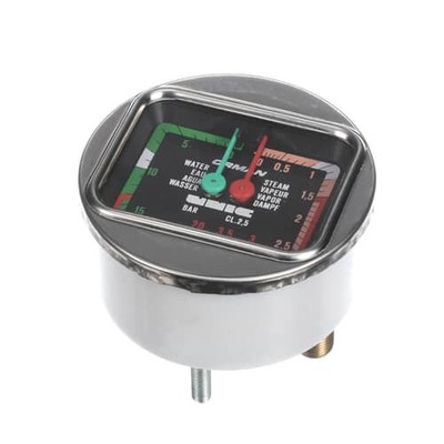 Unic ID82E Dual-Scale Manometer Commercial Appliance PSI Connection