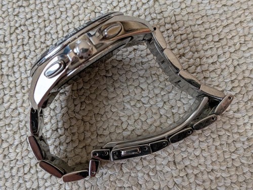 Seiko Brightz 8B54-0AW0 SAGA145 World Temps Jour Date Solaire Homme Montre Auth - Photo 5 sur 8