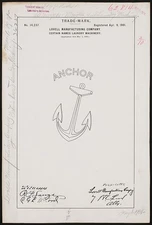 Lovell Manufacturing Company Anchor brand Certain Named Laundry Machinery