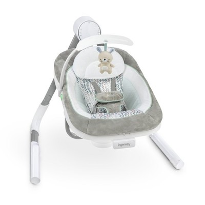 Anyway Sway Vibrating Portable Infant Baby Swing Spruce Blue