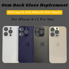 Back Glass Replacement Cover For iPhone 15 14 13 12 11 16 17 XR XS 8 Big Hole
