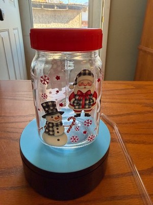 Handcrafted Mason Jar Cup with UV DTF Stickers