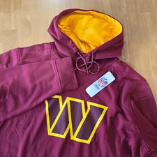Washington Commanders Mens NFL Team Apparel Pullover Hoodie Polyester Sz 2XL NWT