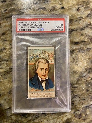 1888 N76 Duke #26 Andrew Jackson — PSA 1.5