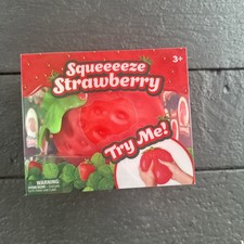 Sunny Days Jumbo Squeezy Strawberry Squishy Toy Stress Relief Sensory Fun
