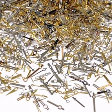 100 Watch Hands Steampunk Nail Art Gold Silver Watchmaker Repair Lot Parts Wrist