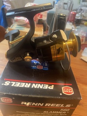 Penn Slammer 560 Spinning Reel 6BB Aluminum Spool Anti-Reverse Box