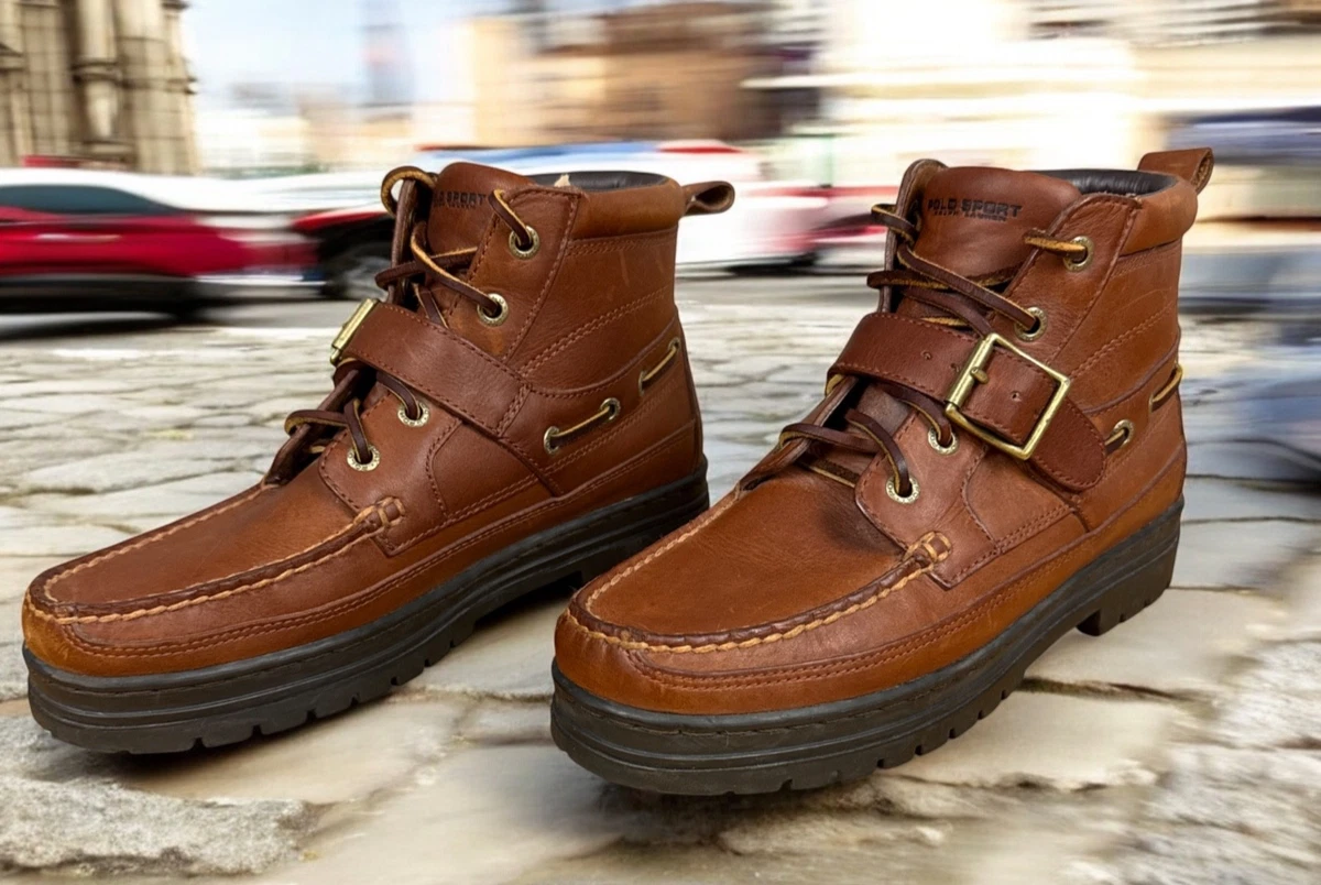 Polo Ralph Lauren Leather Upper Brown Boots for Women | eBay display picture 1