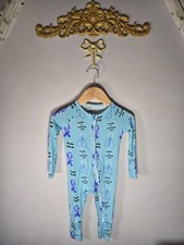 NWT Bamboo Zippy Pajamas   Psalm 139:14 / Awareness Ribbon Print   Size 6  12m