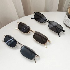 Fashion Small Rectangle Sunglasses Men Women Vintage Square Driving Sun Glasses