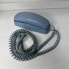 Vintage AT T Trimline 210 Powder Blue Corded Phone - Retro 1990  s Untested