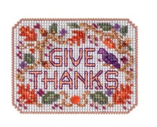 Give Thanks - Mill Hill - Autumn Harvest - Cross Stitch Kit - MH18-2222
