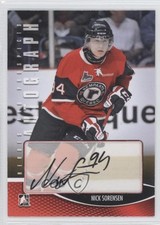 2012-13 ITG Heroes and Prospects Auto Nick Sorensen #A-NS Auto 0f8