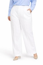Everlane Wide Leg Pants Womens 16R White High Rise Pleated Front Workwear