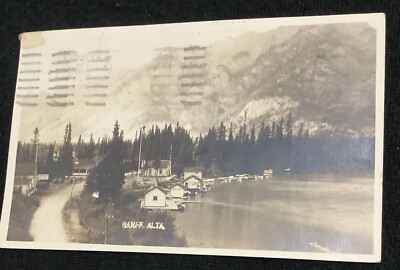 RPPC Banff Alberta Canada Boat Garage & Service Repair Shop Real Photo ...