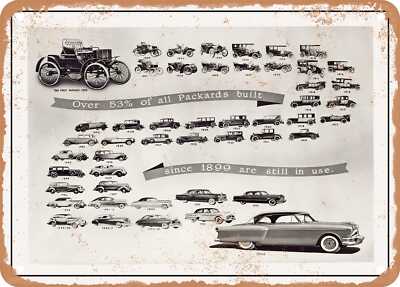 METAL SIGN - 1954 Packard Evolution 1899 to 1954 Vintage Ad