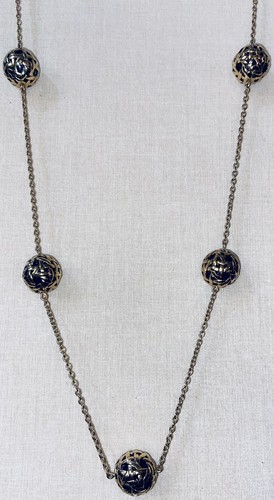 KATE SPADE NEW YORK GOLD PLATE KESWICK NECKLACE GOLD/BLACK ENAMEL-32” - Picture 4 of 6