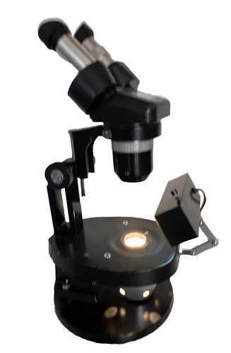 Microscopio gemmologico Meiji EMT 10x & 30x ingrandimento con oculari e luce - Foto 6 di 7