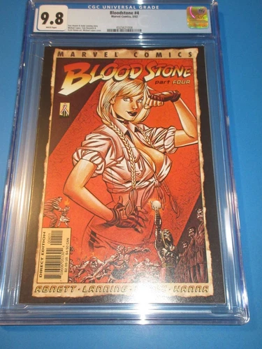 Bloodstone #4 Indiana Jones Homage Cover  CGC 9.8 NM/M Gorgeous Gem Wow