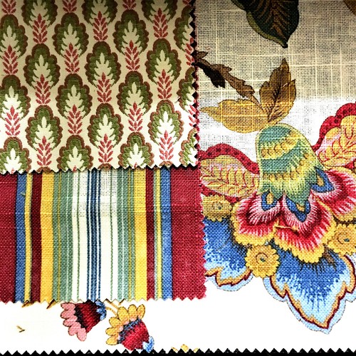 Kasmir Fabrics Paisley Strip Floral Upholstery Designer Sample Multicolor 60 Pcs - Picture 6 of 11