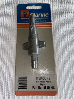 Tempo Marine Quick Connector 3/8  Barbed End #483MMC NOS BA6