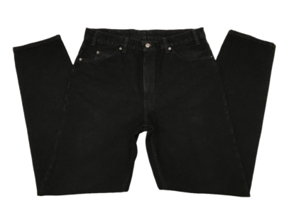 Levi's 550 Men's Black Relaxed Fit Tapered Leg Orange Tab