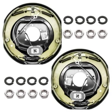 12"x2" Electric Trailer Brake Self-Adjusting Assembly for 5200-7000 lbs Axle L+R