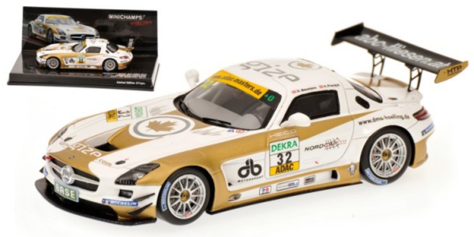 Minichamps 1:43 MERCEDES BENZ SLS AMG GT3 BAUMAN ADAC GT 2011