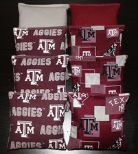 TEXAS A M University AGGIES CORNHOLE BEAN BAGS Tailgate Game 8 ACA Bags