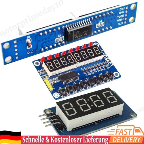 TM1637/TM1638/MAX7219 4/8-Bit Convenient LED Segment Display Module for Arduino