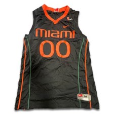 Miami Hurricanes Basketball NCAA Black Jersey #00 Size Medium JIMMY GRAHAM RARE