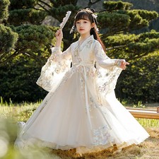 Chinese Style Girls' Hanfu New Super Fairy Ancient Dress Little Girl Spring Summ