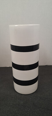 ASA White With Black Ring Stripes Vase Rare Germany Excellent Condition